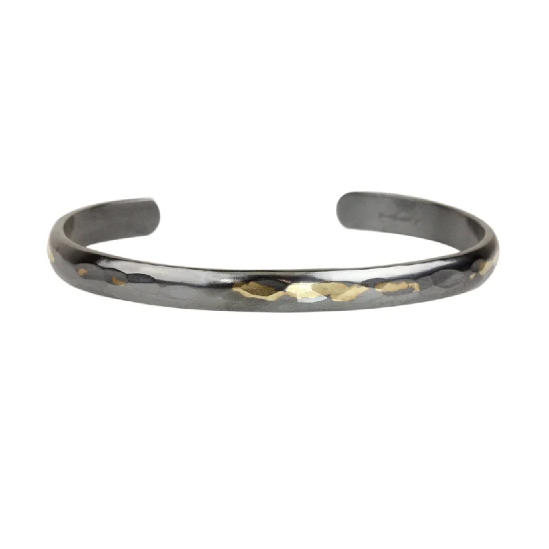 Adjustable bangles for women -6mm Gilded Cuff Bracelet