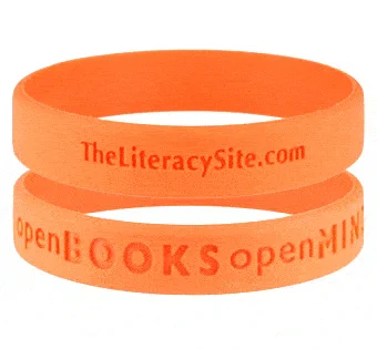 Silver bracelets for women -Open Books Open Minds Silicone Bracelet!