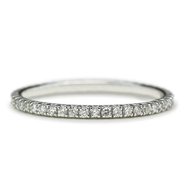 Affordable engagement rings with diamonds for women -Odo Half Eternity Diamond Band