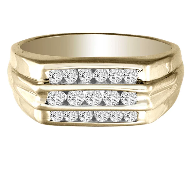 Engagement rings with gold bands for women -14K 0.50CT Diamond RING