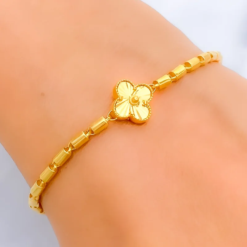 Beaded bracelets for women -High-Finish Adorned 22k Gold Bracelet