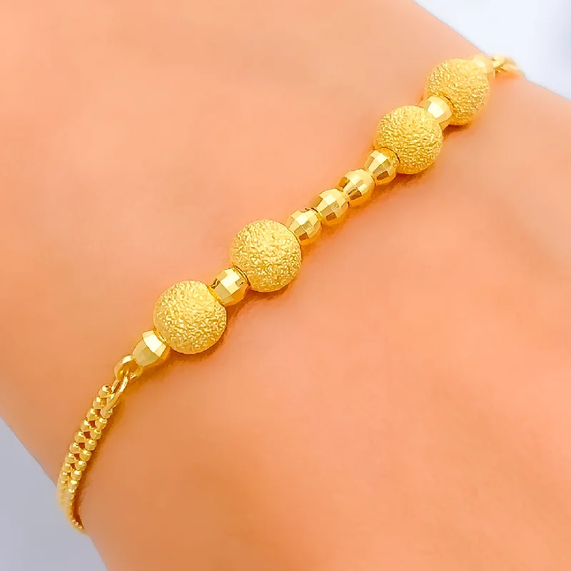 Infinity bracelets for women -Precious Adorned 22K Gold Bracelet