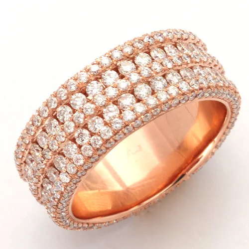 Engagement rings with baguette diamonds for women -14KR 3.75CTW DIAMOND 3-ROW MENS RING