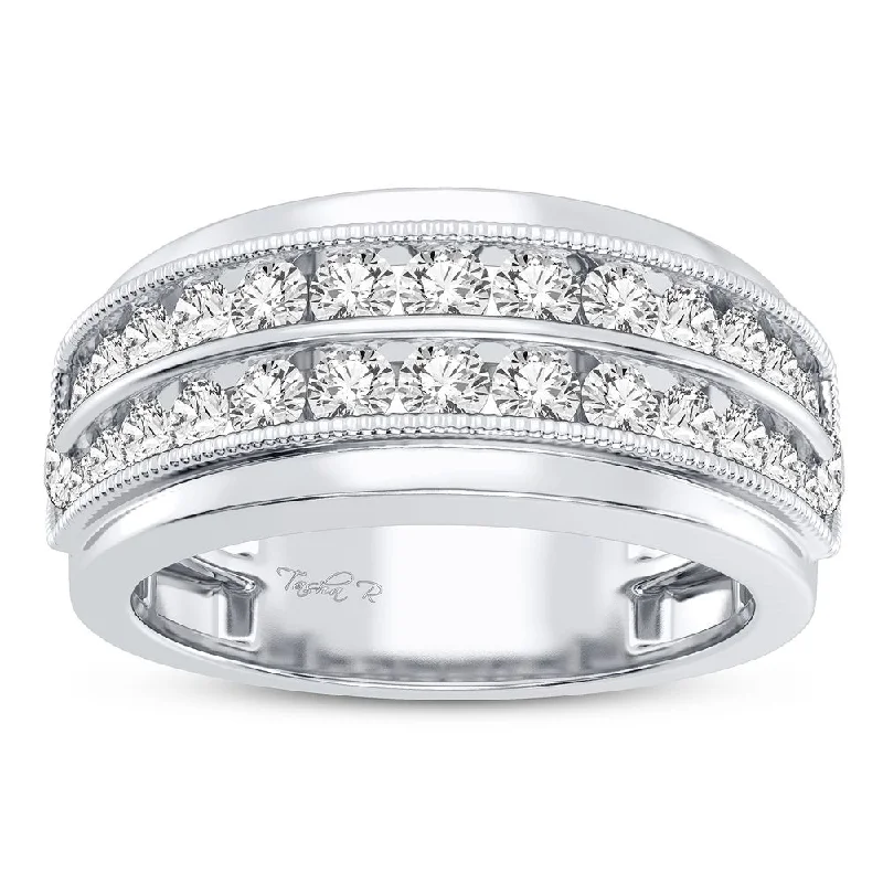 Engagement rings with twisted bands for women -14K 1.00CT DIAMOND RING