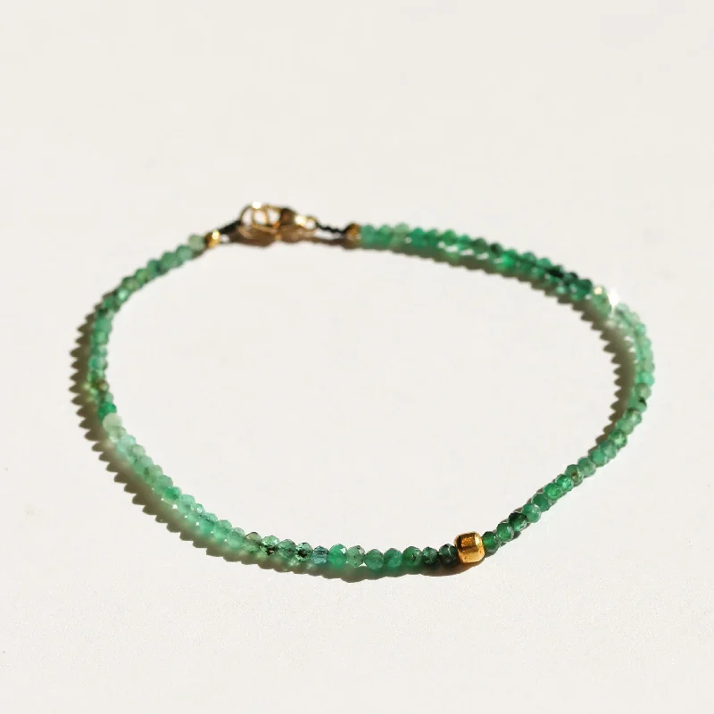 Elegant bangle bracelets for women -Emerald Bracelet