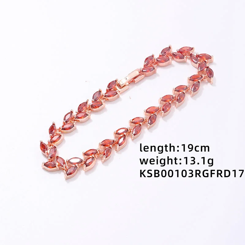 Rose Gold Red Diamond 17cm