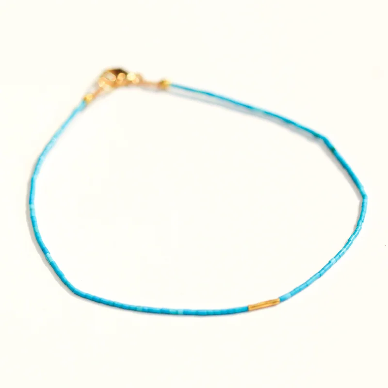 Diamond bracelets for women -Turquoise & 22k Bracelet No. 112