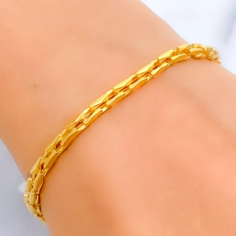 Bohemian bracelets for women -Exquisite Fashionable 22k Gold Bracelet