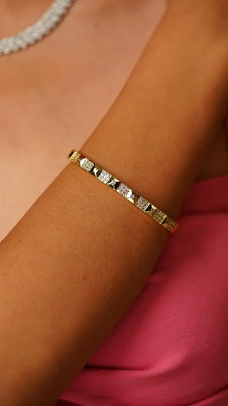 Simple gold bracelets for women -Sicily Western Daily Wear Bracelet