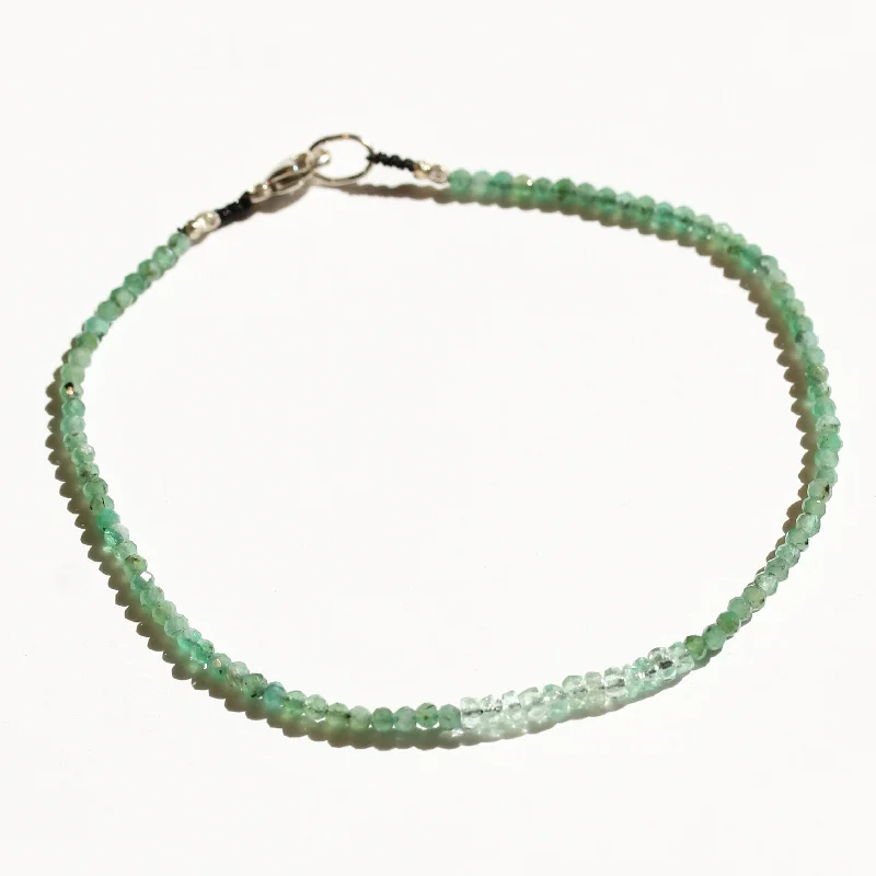 Pearl bracelets for women -Emerald + Emerald Bracelet No.35