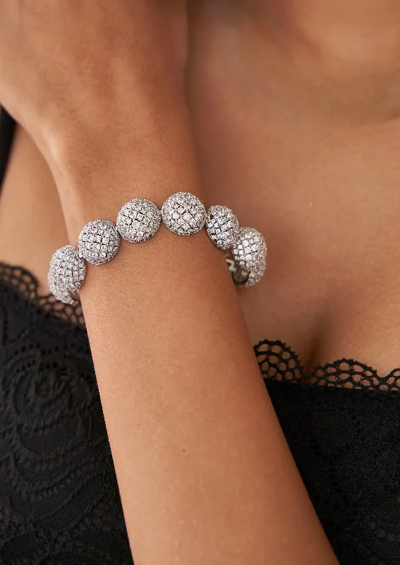 Minimalist bracelets for women -Diamond Gokhru Style Western Tennis Bracelet