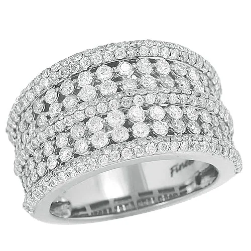 Engagement rings with cathedral settings for women -14KW 2.35CTW DIAMOND BAND