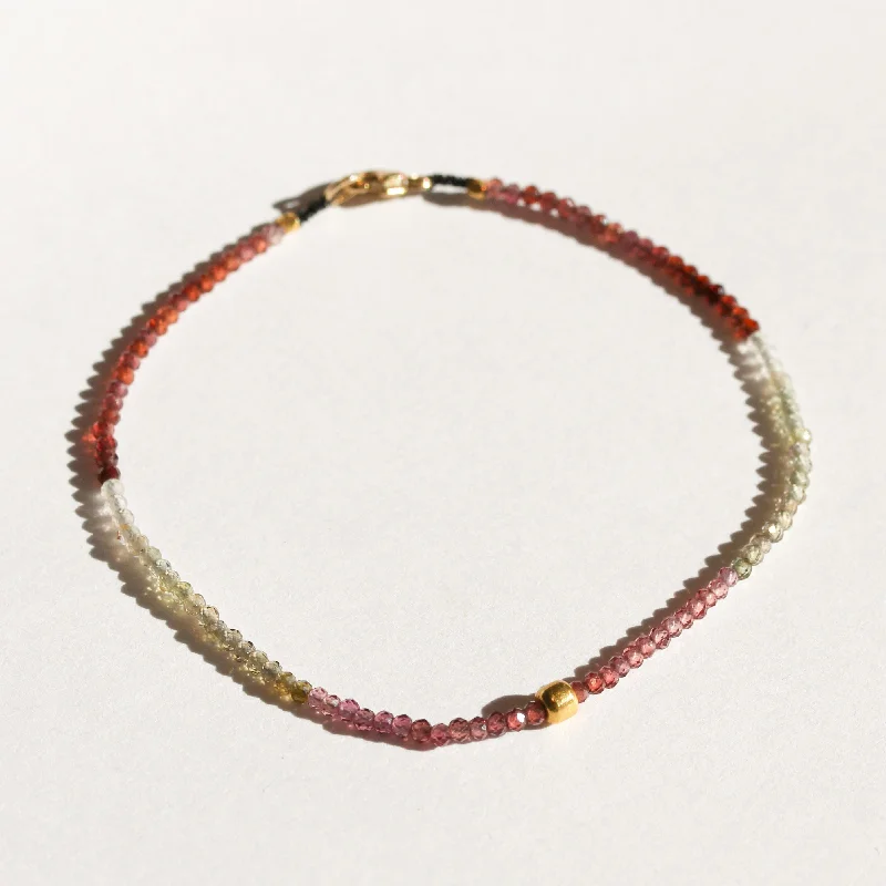 Classic gold bangles for women -Ombré Sapphires Bracelet