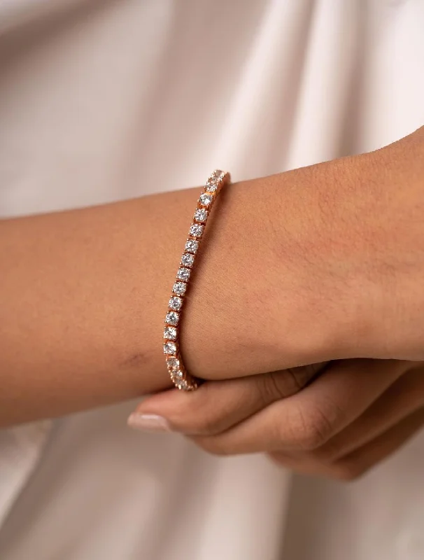 Simple gold bracelets for women -Staple Tennis Bracelet