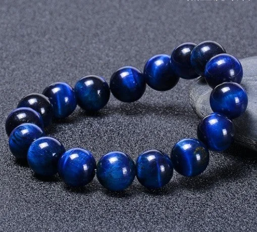 Natural Blue Tigerite (12mm)